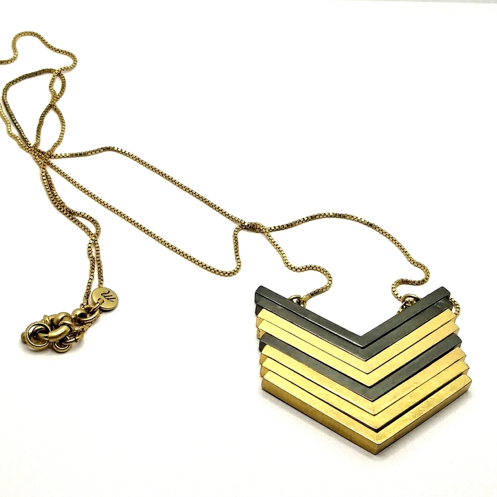 Madewell Chevron Arrowstack Necklace